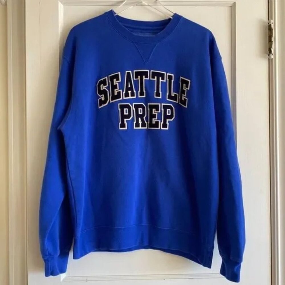 Seattle Prep Stitched Letters Sweatshirt - Large